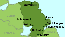 County Antrim in Ireland